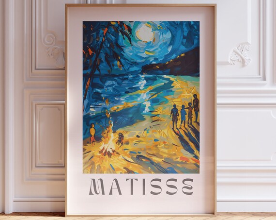 Henri Matisse Inspired Print With Frame Artful Matisse Framed Poster Matisse Art Print Livingroom Wall Art Gallery Wall Printed Matisse