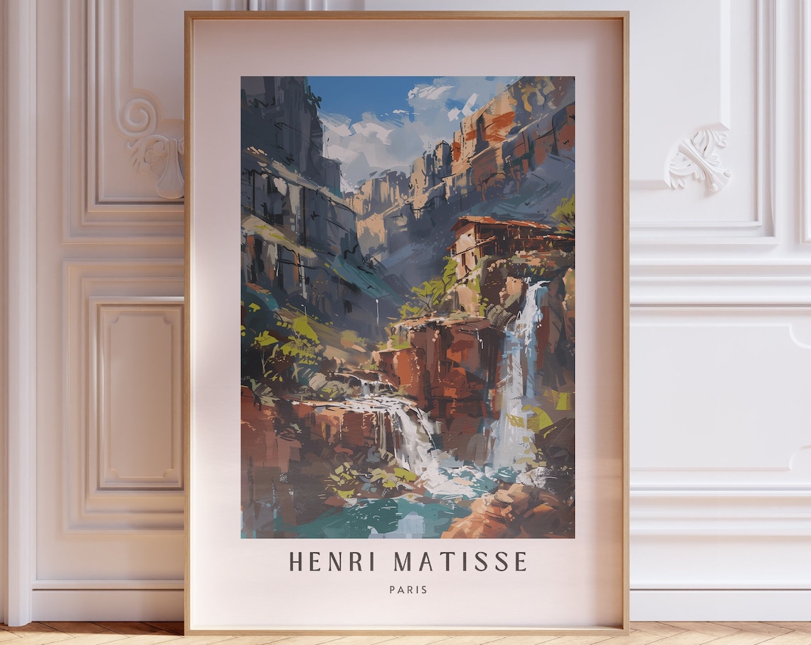 Matisse-Inspired Art Print, Living Room Wall Art