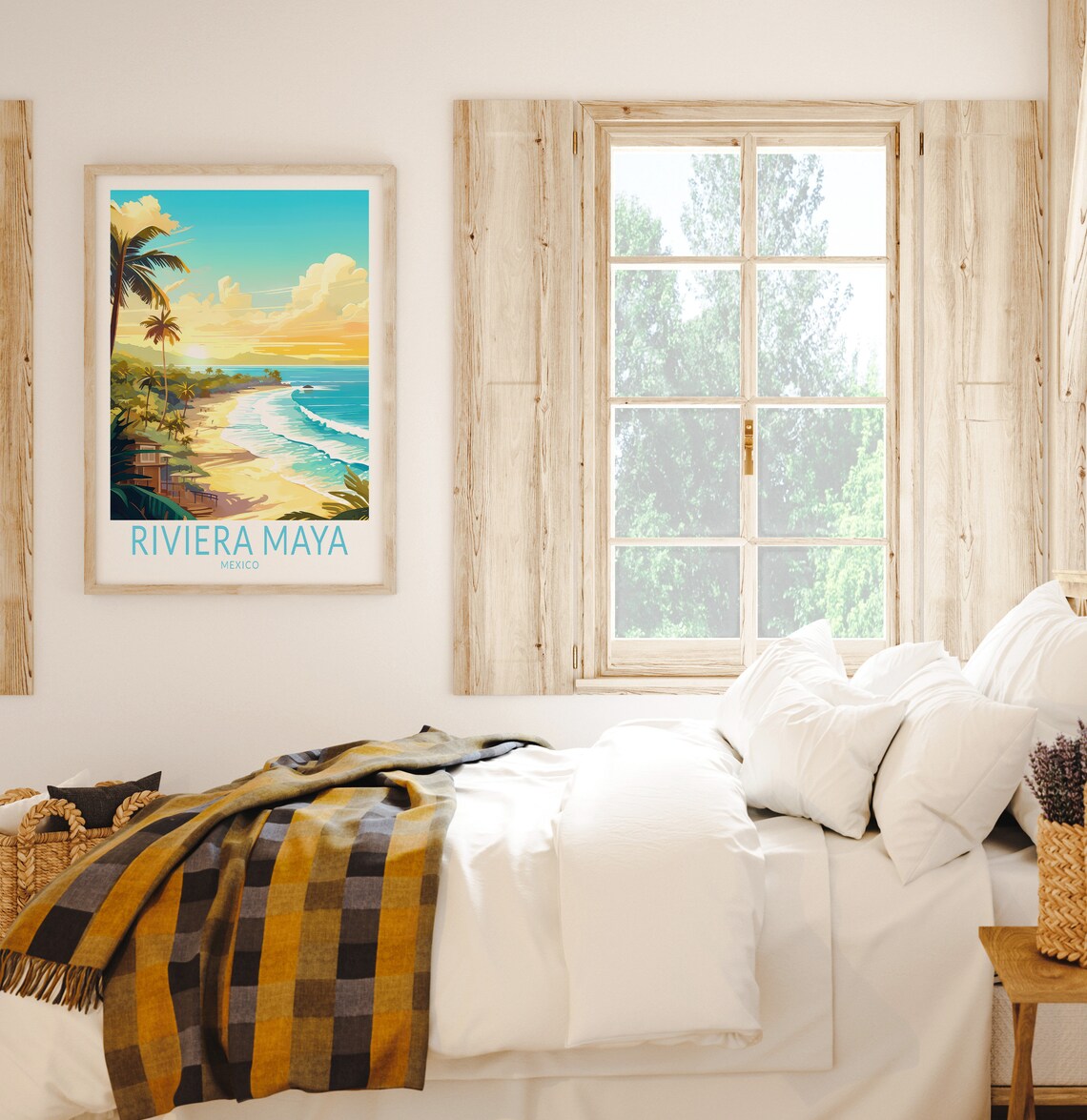Riviera Maya Travel Poster Print, Mexico Wall Art - Image 3