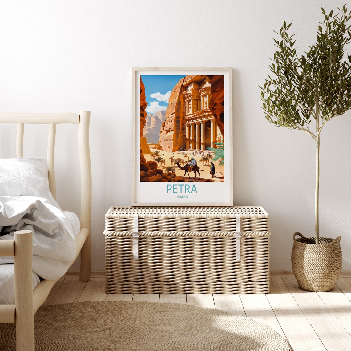 Petra Jordan Print Wall Art Petra Jordan Travel Poster Petra Wall Art Traveler Wall Decor Traveler Gifttravel Poster - Image 3