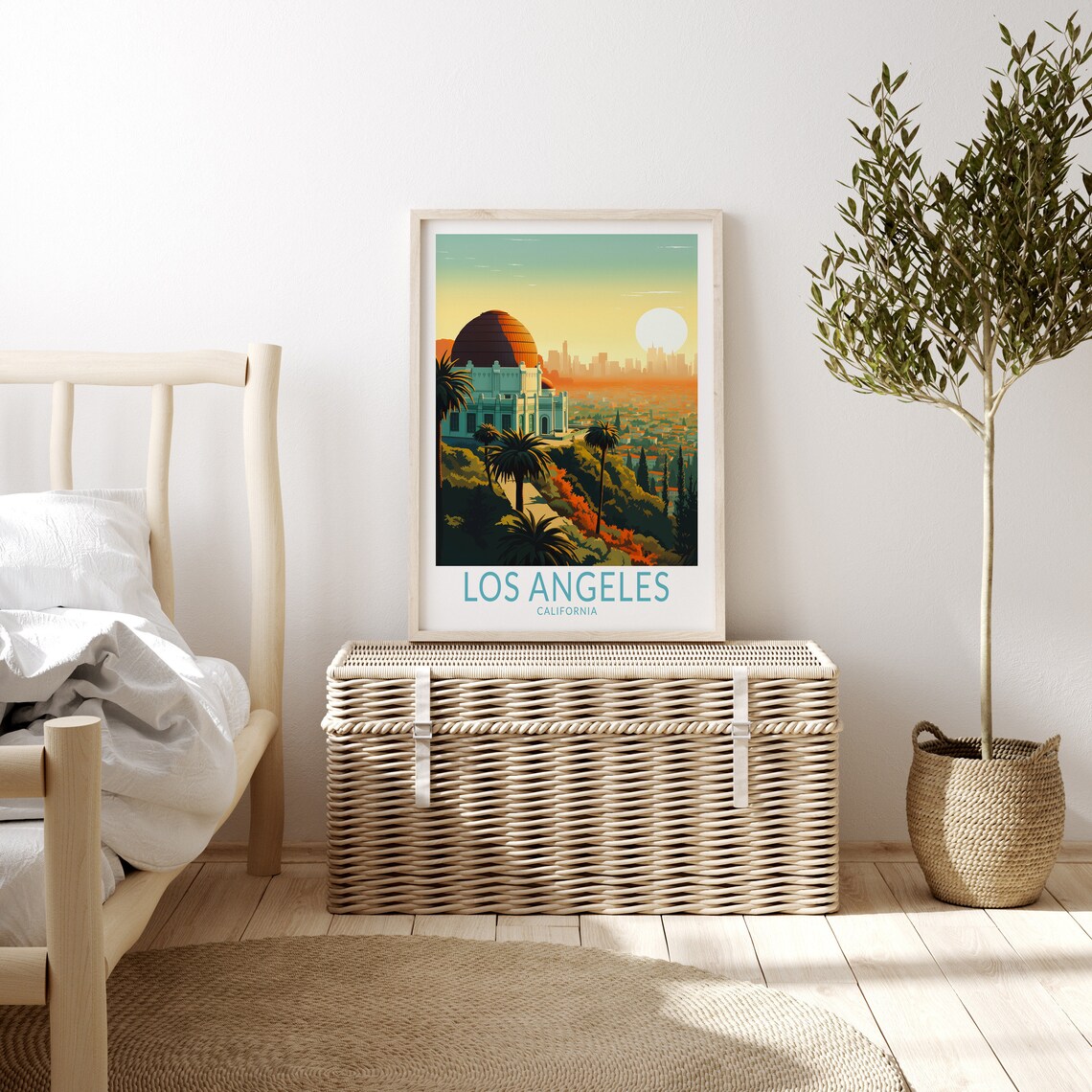 Los Angeles Travel Poster, Griffith Observatory Wall Art - Image 3