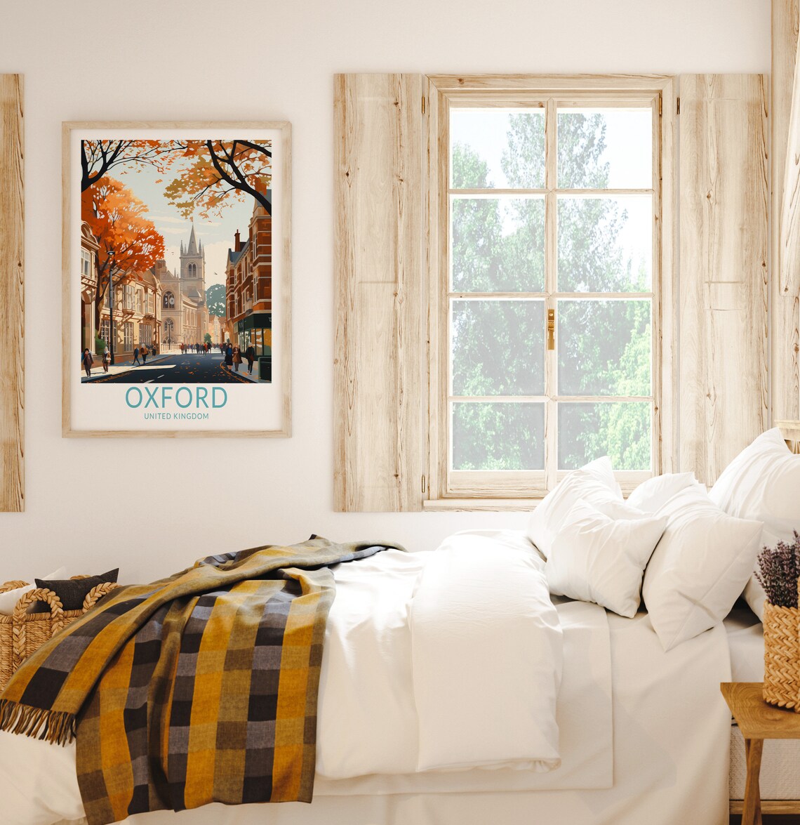 Oxford UK Travel Poster, United Kingdom Travel Print - Image 2