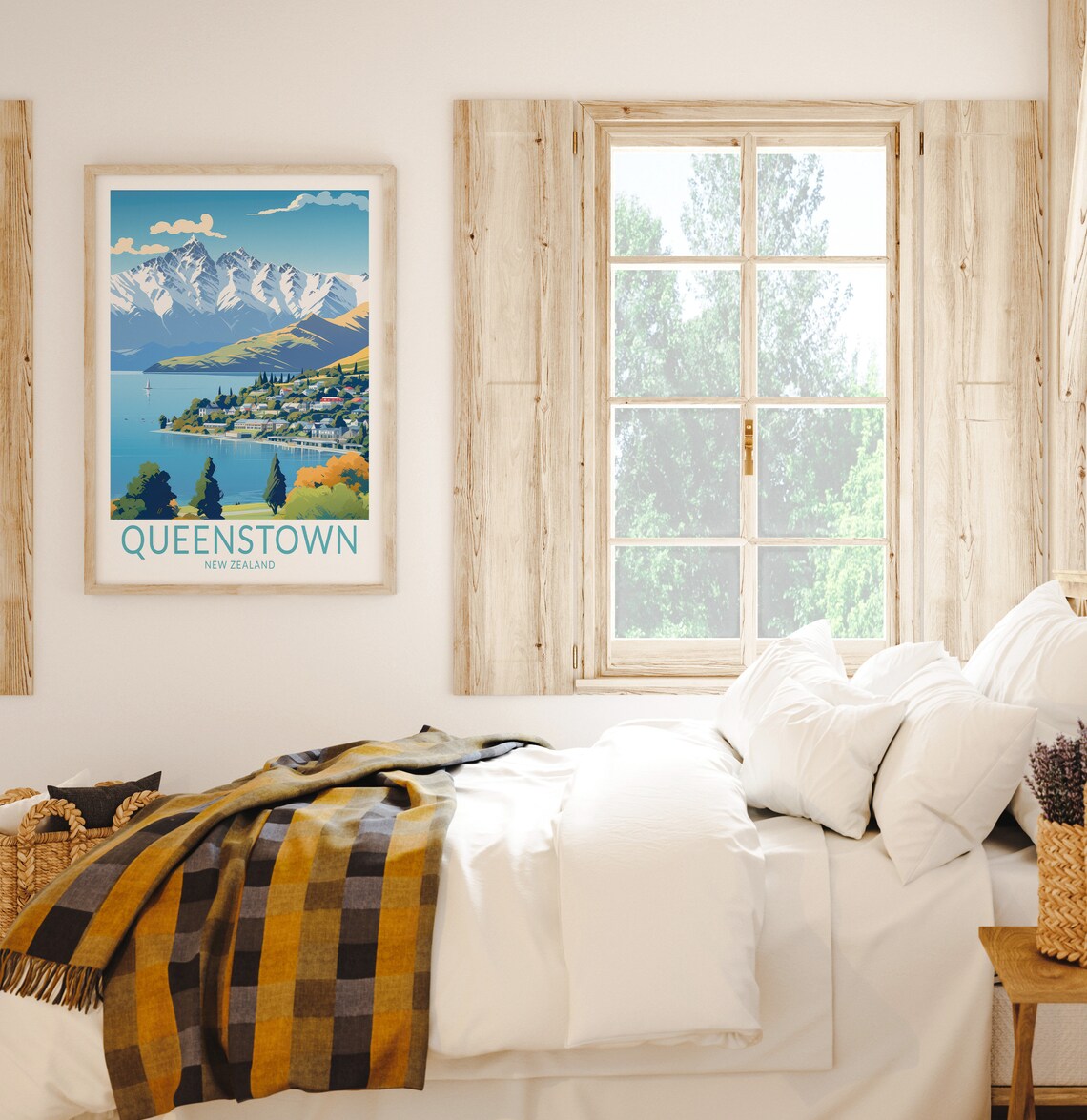 Queenstown New Zealand Travel Poster, Wall Art - Image 2