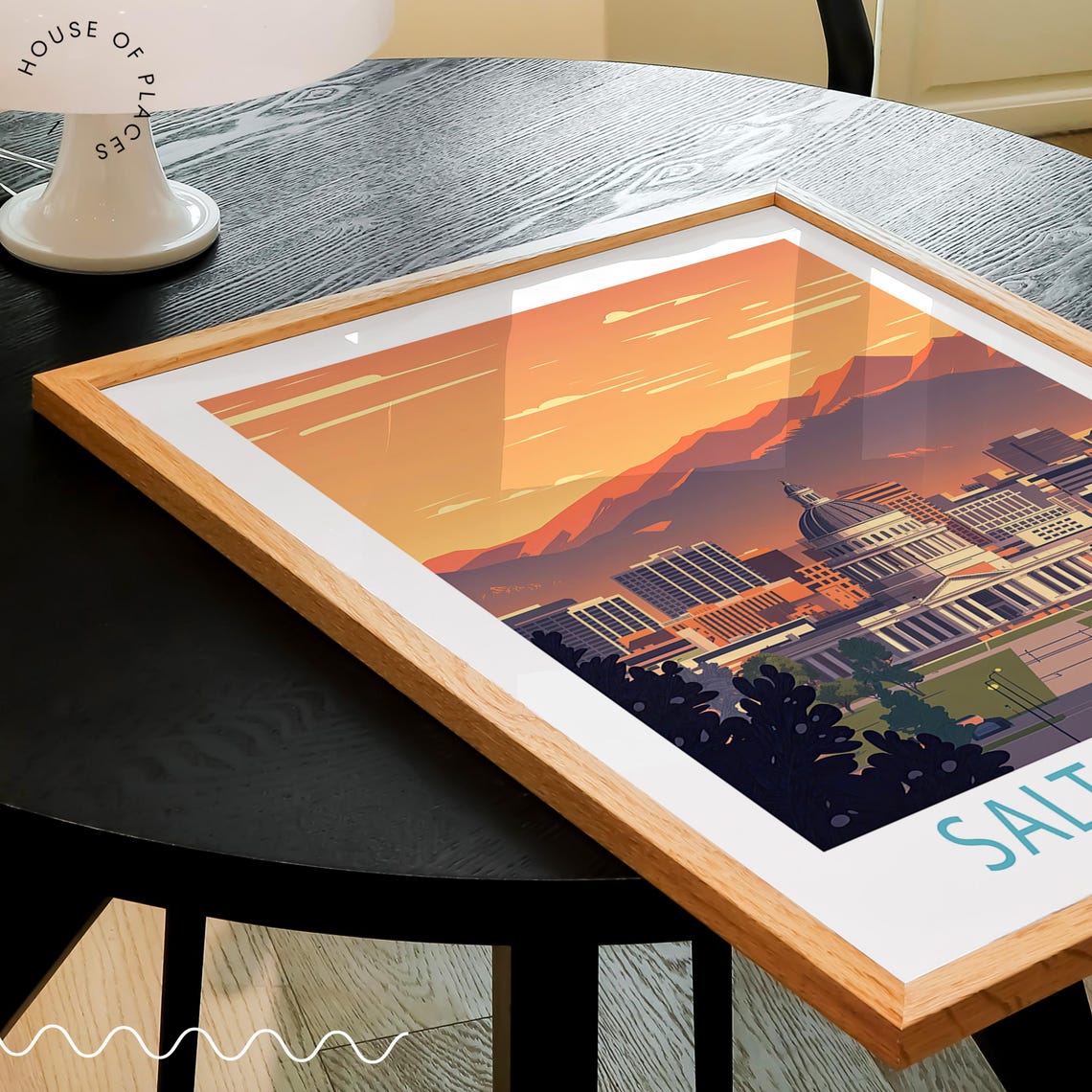Sate Lake City Utah Travel Poster Utah Travel Print Sate Lake City Wall Art Personalised Gifts Home Decor Gifts - Image 2