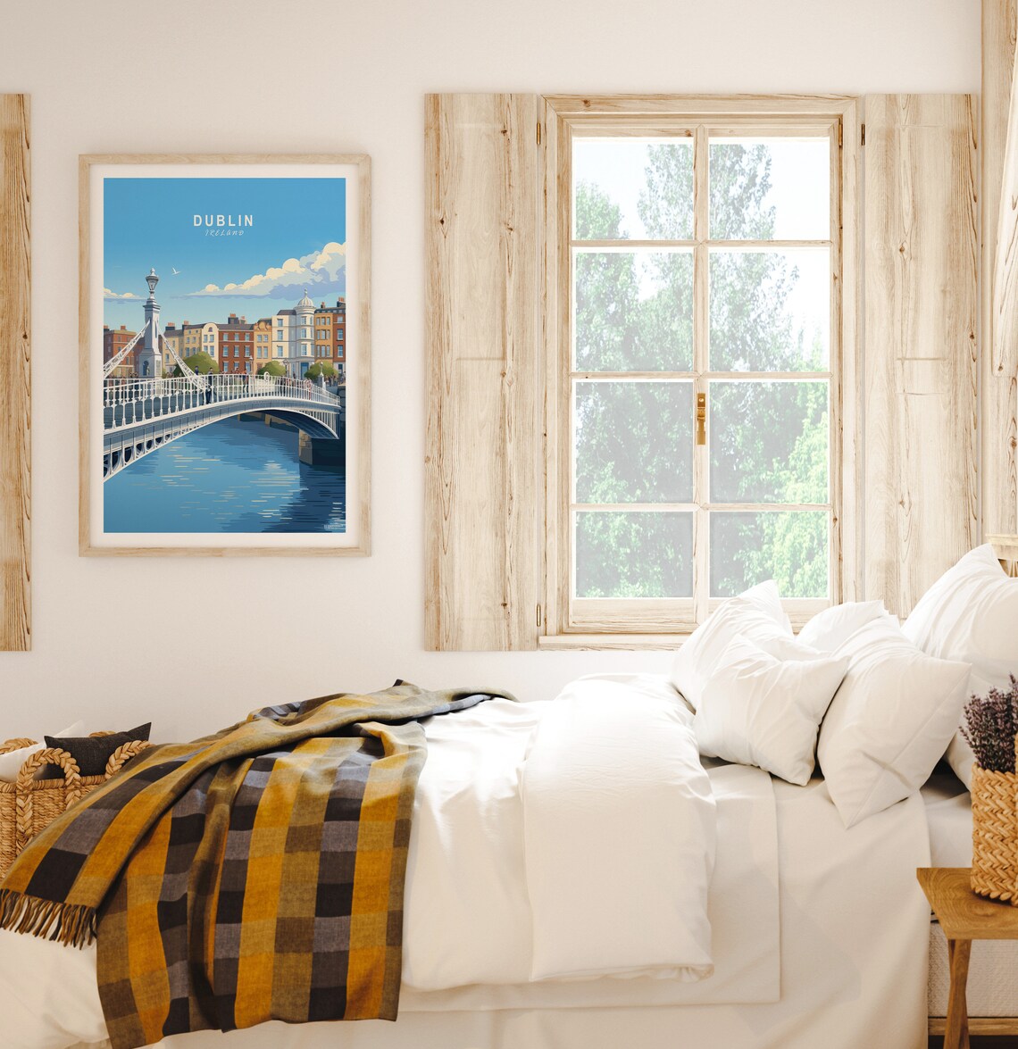 Dublin Ireland Travel Poster, Custom Travel Print - Image 2