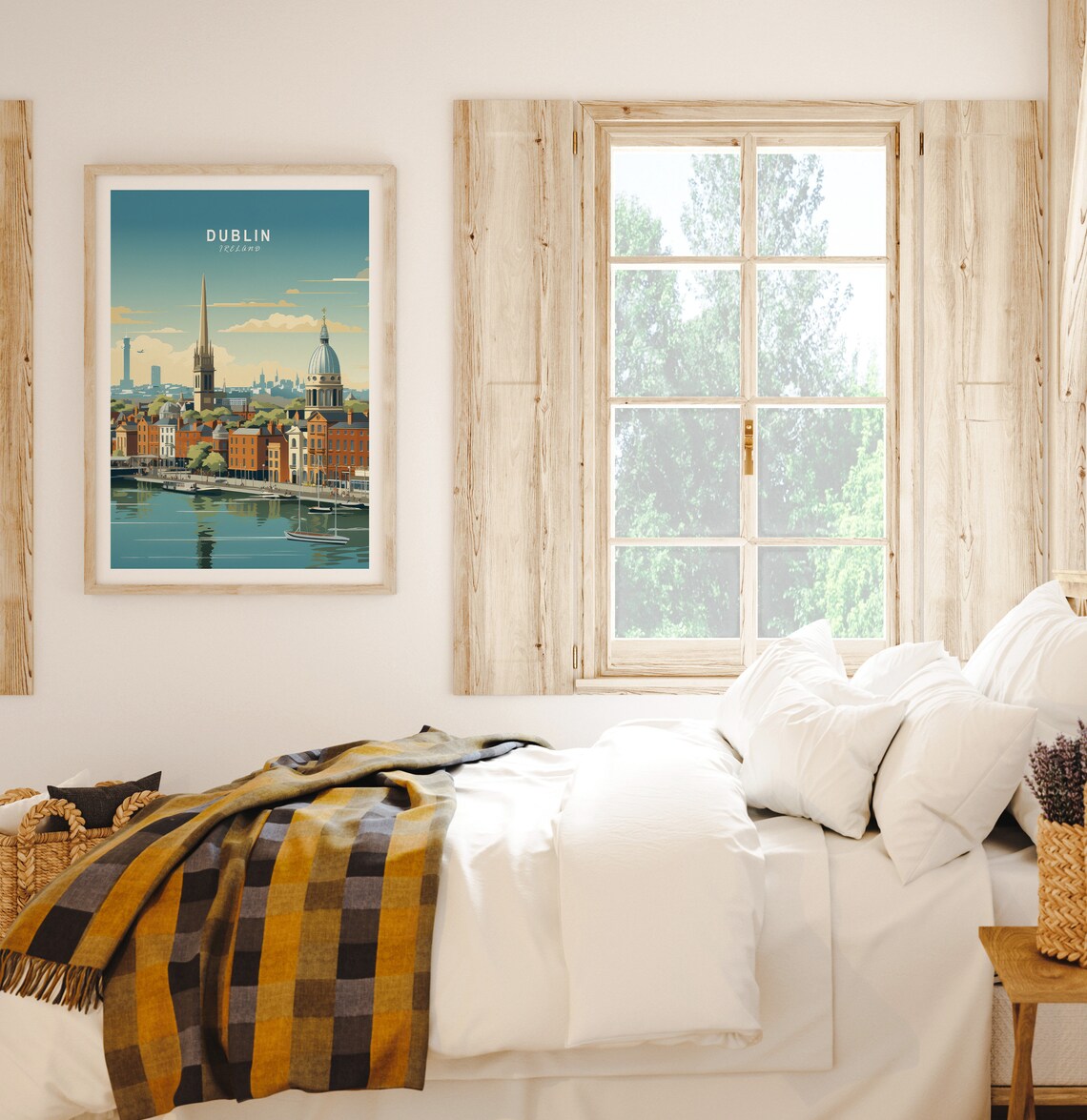Dublin Ireland Travel Poster Print, Custom Travel - Image 2