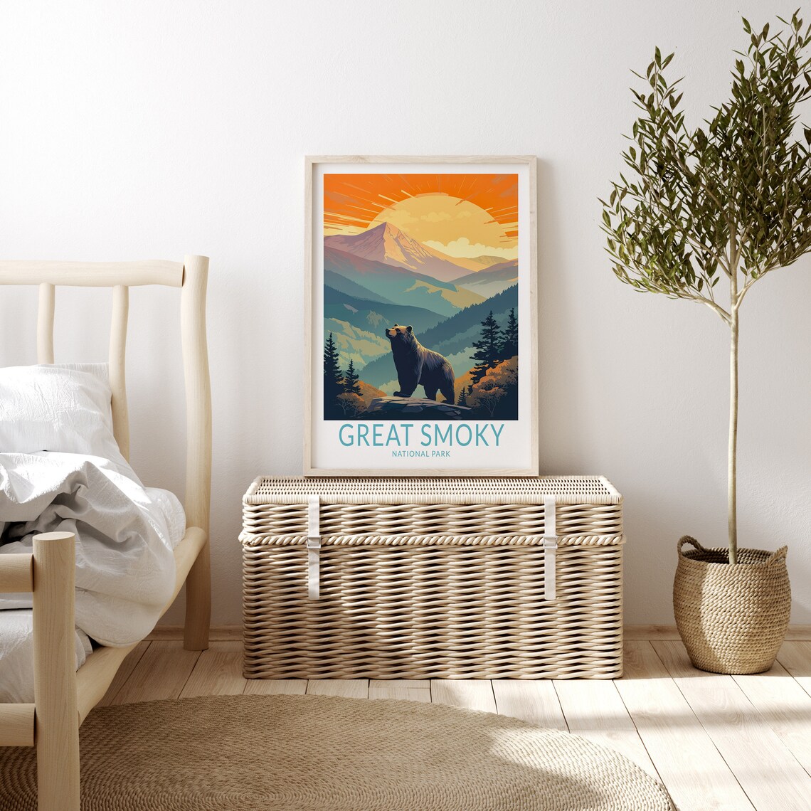 Great Smoky National Park Travel Poster Art Print - Image 3