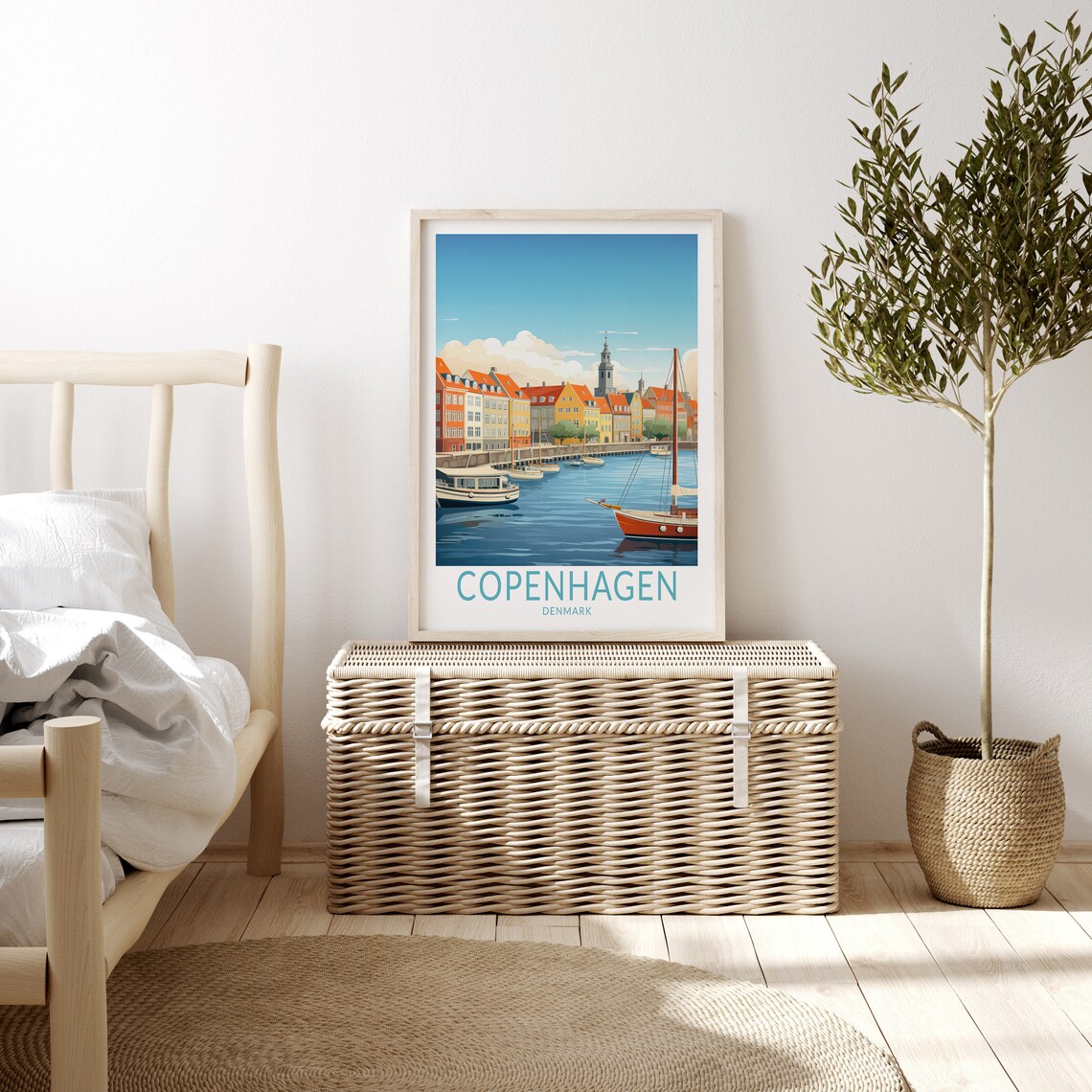 Copenhagen Denmark Travel Poster, Travel Poster - Image 3