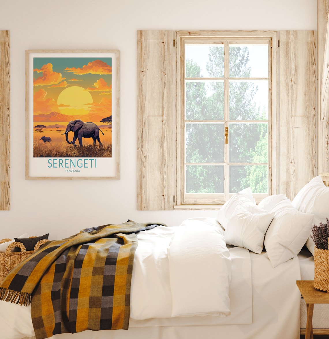 Serengeti Travel Poster, Tanzania Travel Poster - Image 2