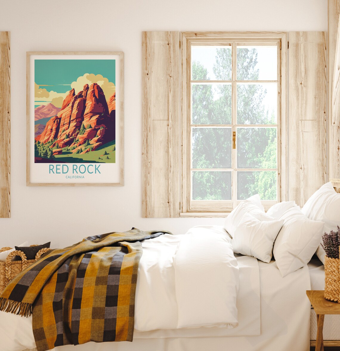 Red Rock State Park California Travel Poster - Image 2