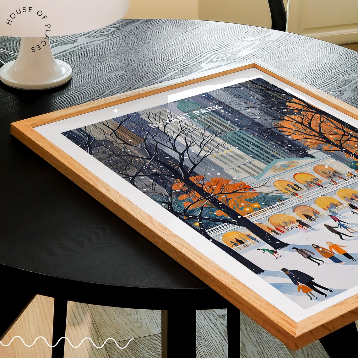Bryant Park New York Travel Poster, Wall Art Print - Image 3