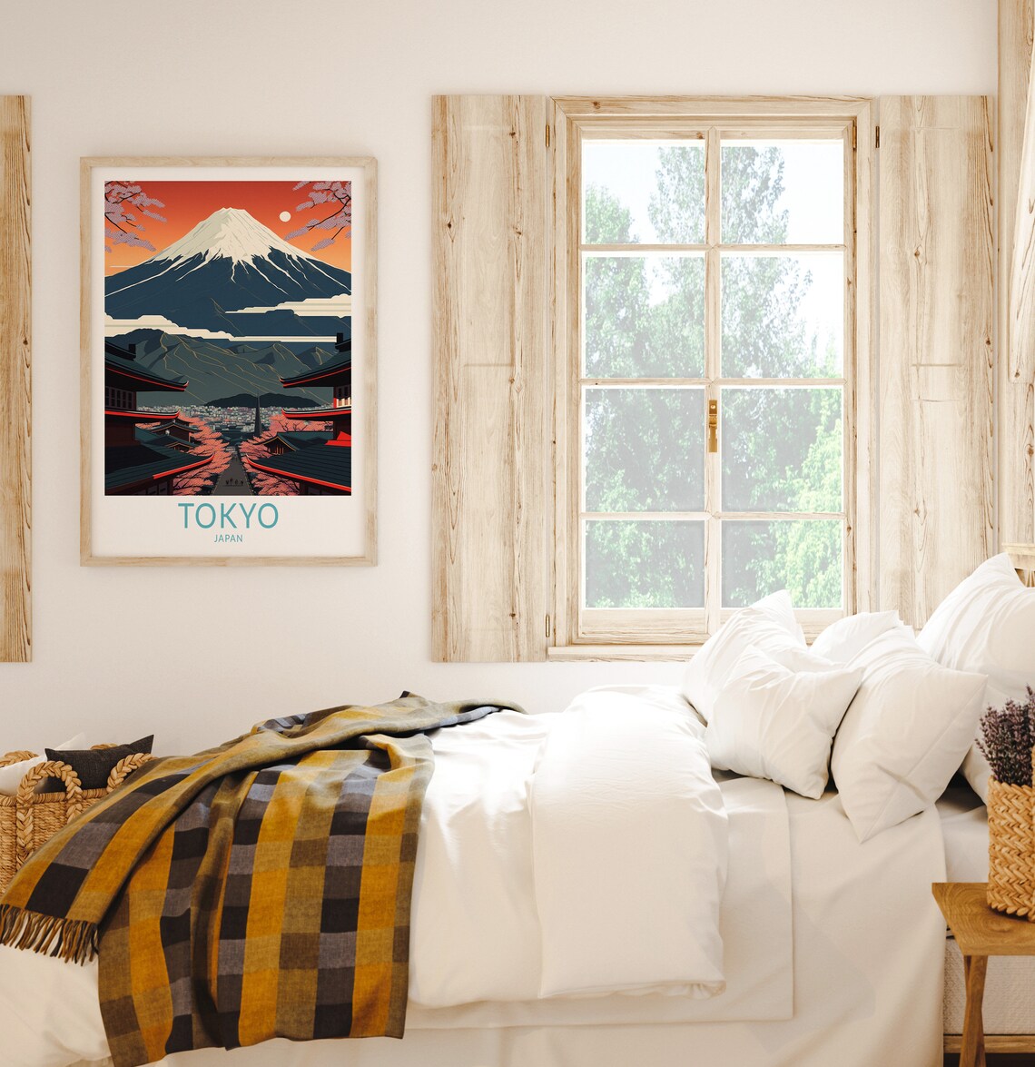 Tokyo Japan Travel Poster, Fuji Mountain Wall Art - Image 2