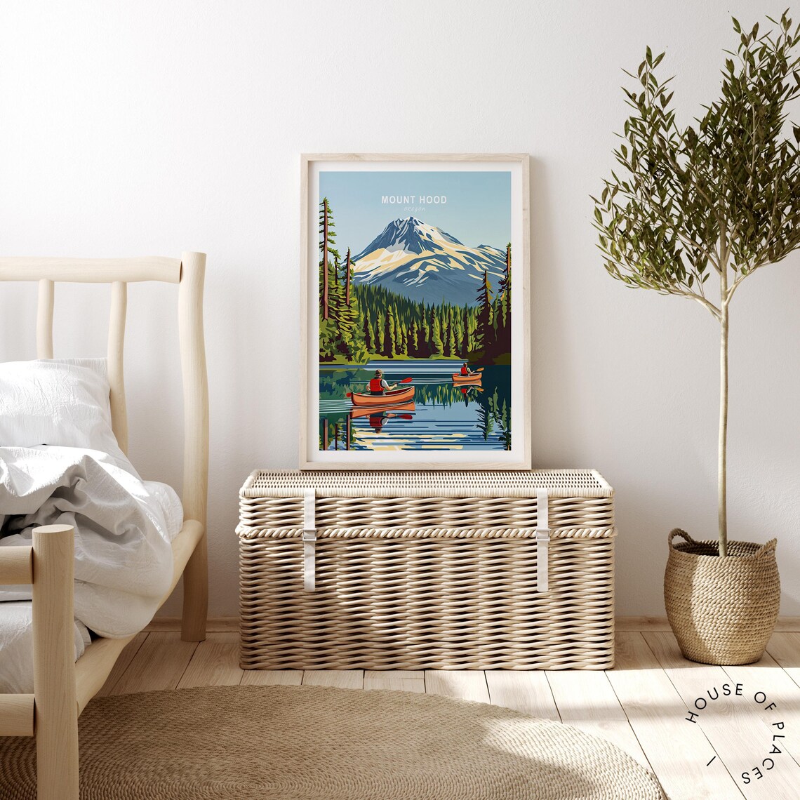 Mount Hood Oregon Travel Poster, Travel Poster - Image 4