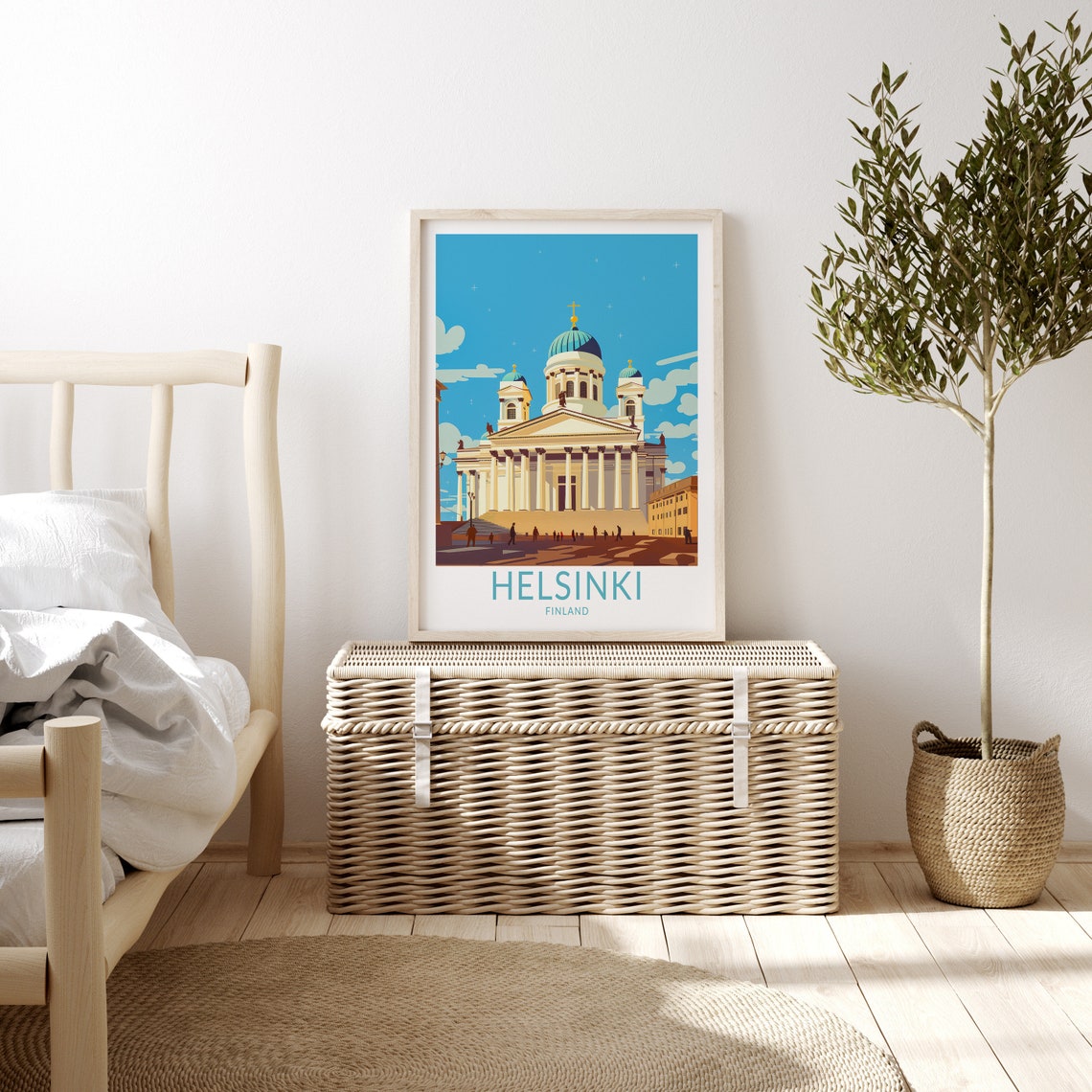 Helsinki Finland Travel Poster Wall Art Helsinki Finland Poster Helsinki Finland Wall Art Helsinki Finland Travel Print Travel Gift - Image 3