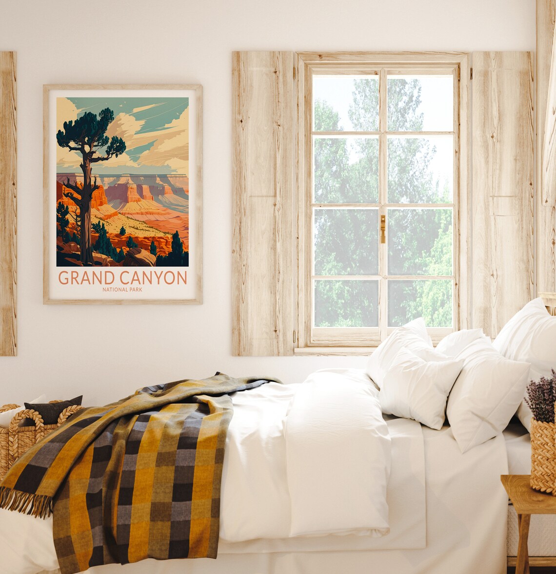 Grand Canyon National Park Travel Poster, Canyon Wall Art - Image 2