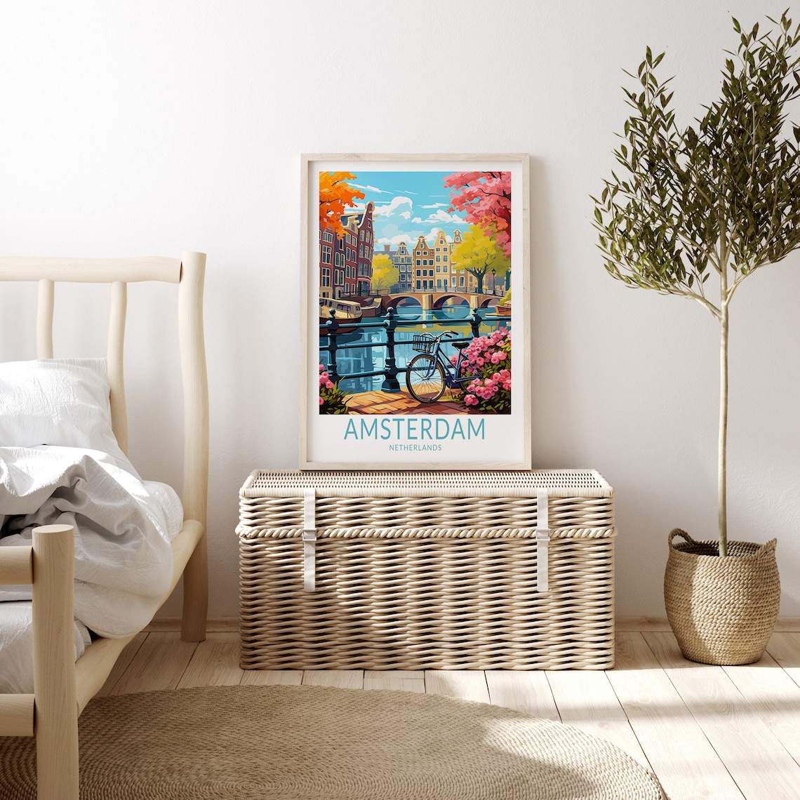 Amsterdam Travel Poster, Holland Travel Poster Print - Image 3