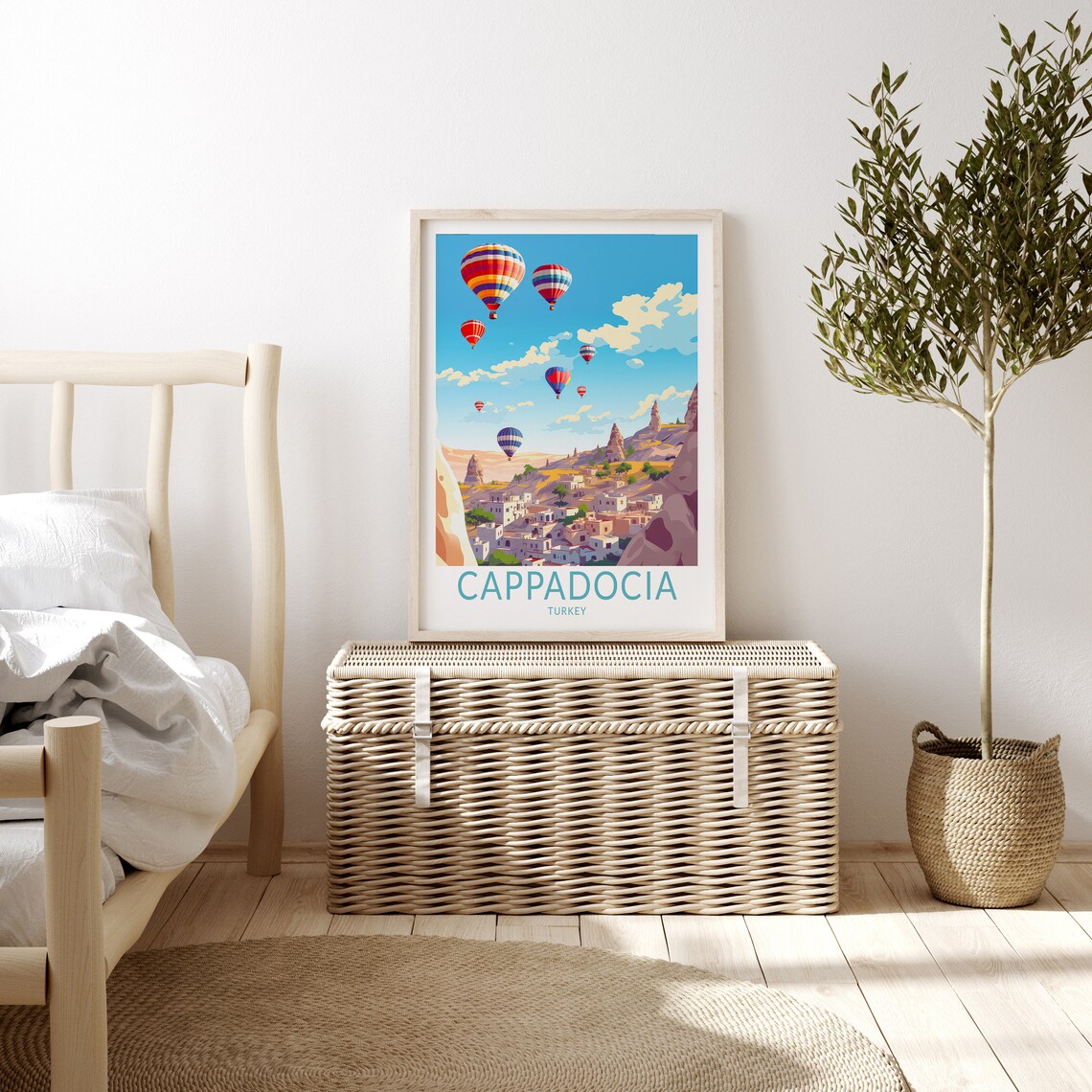Cappadocia Turkey Travel Poster, City Travel Print - Image 3