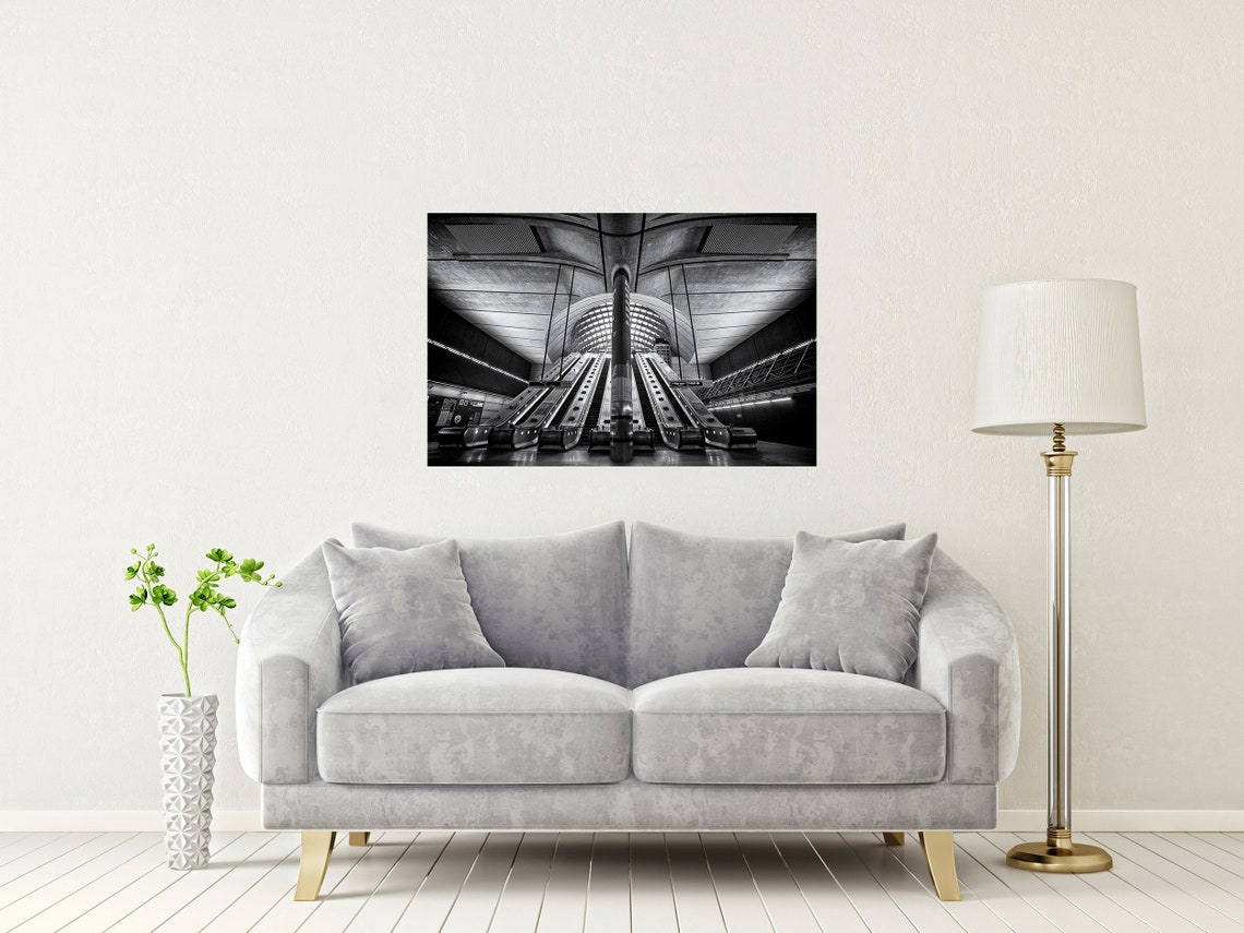 Canary Wharf Underground Tube Station London Limited Edition Print Photography Fine Art Wall Art Exclusive Print Posters Photo - Image 2
