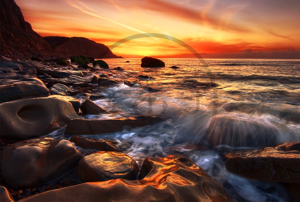 Rock A Nore Beach Hastings East Sussex Sunset Limited Edition Print Photography Fine Art Wall Art Exclusive Print Poster Photo - Image 3
