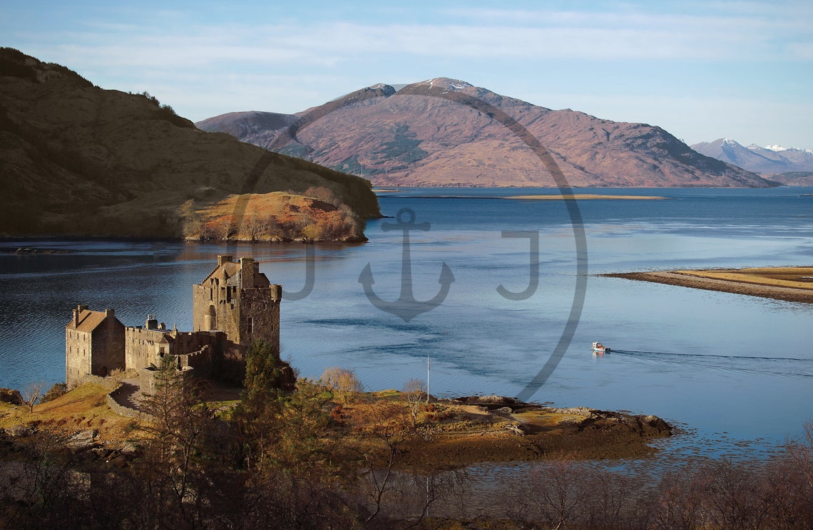 Eilean Donan Castle Scottish Highlands Loch Island Mountain Poster - Image 3