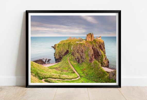 Dunnottar Castle Ruin On Dramatic Sea Cliffs Aberdeenshire Poster