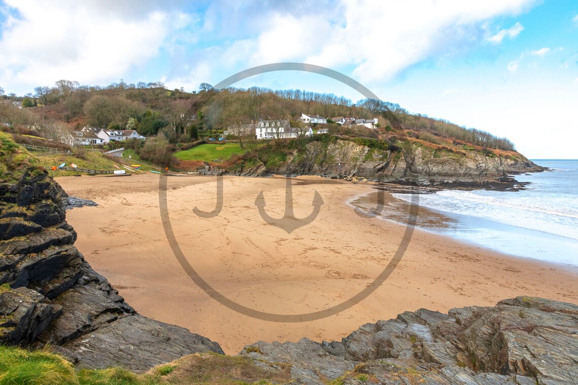 Aberporth Beach Ceredigion Wales Golden Sand Village Cove Print - Image 3