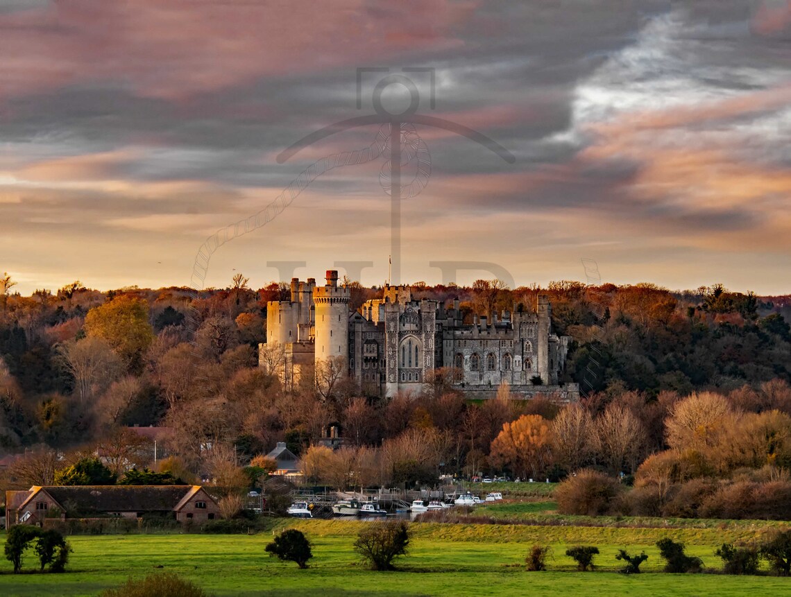 Arundel Castle West Sussex In Autumn Limited Edition Print Photography Fine Art Wall Art Exclusive Print Posters Photos Uk - Image 3