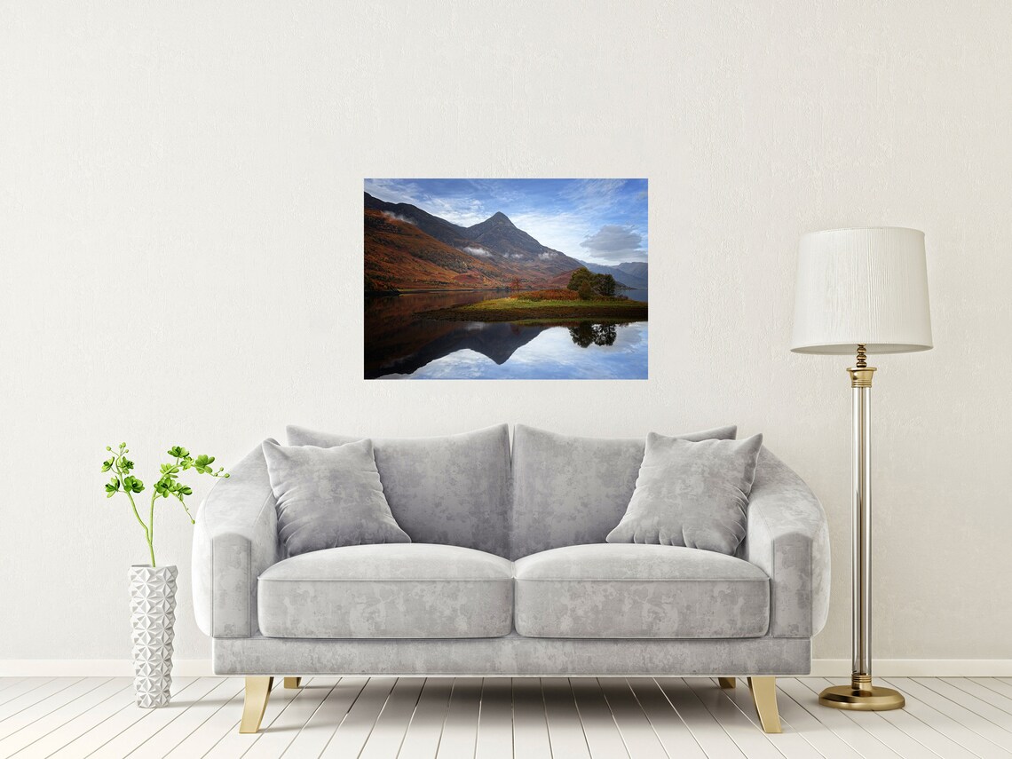 Pap Of Glencoe Scotland Pyramid Peak Reflected In The Loch Poster - Image 2