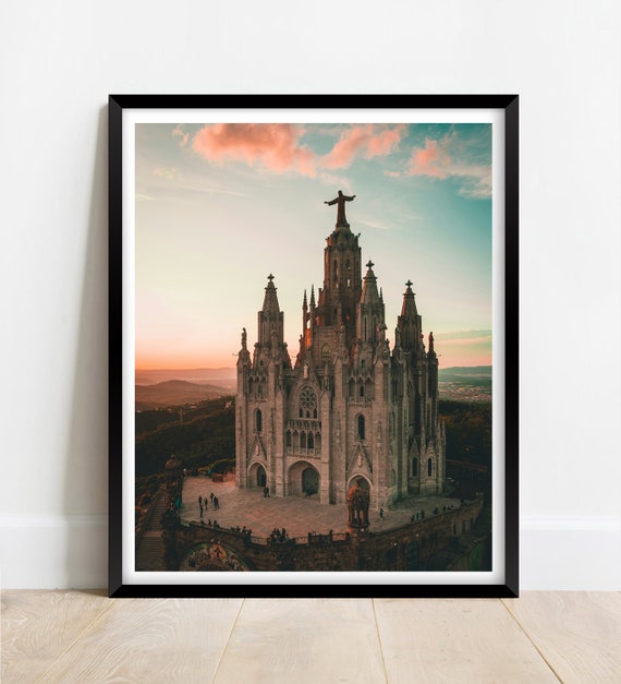 Tibidabo Barcalona At Sunset Limited Edition Print Landscape Photography Fine Art Wall Art Exclusive Print Posters Photo Esp