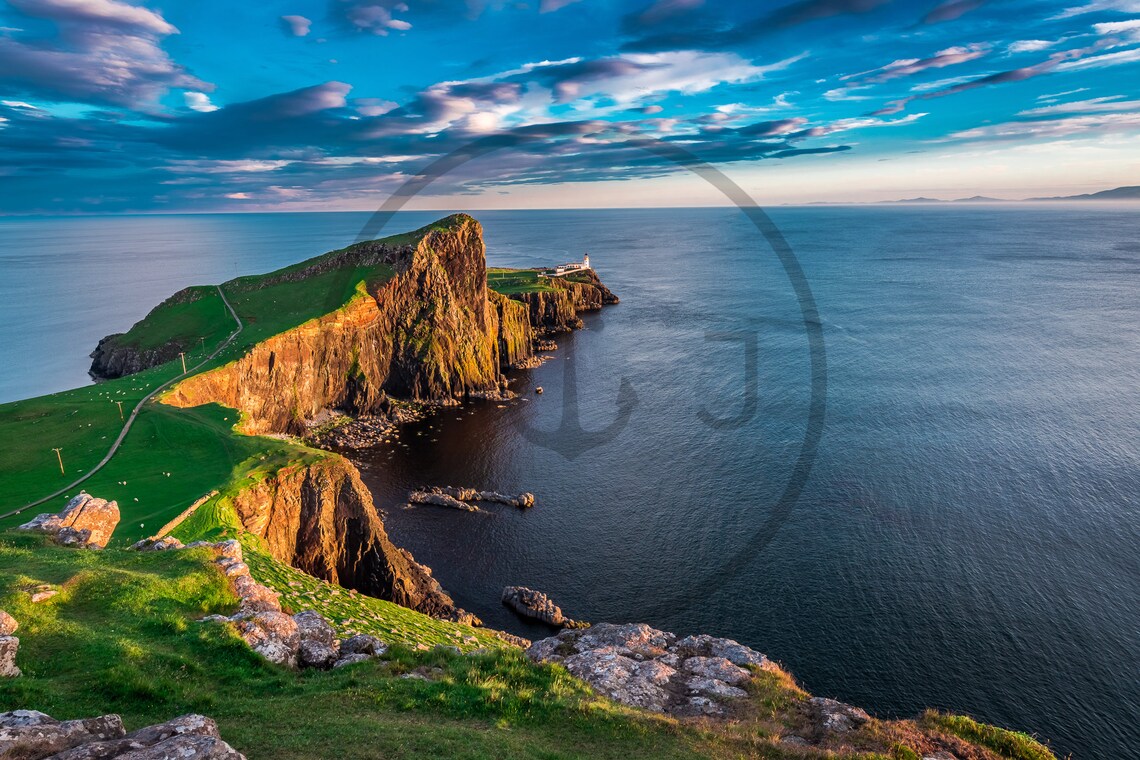 Neist Point Lighthouse Isle Of Skye Dramatic Headland Poster - Image 3
