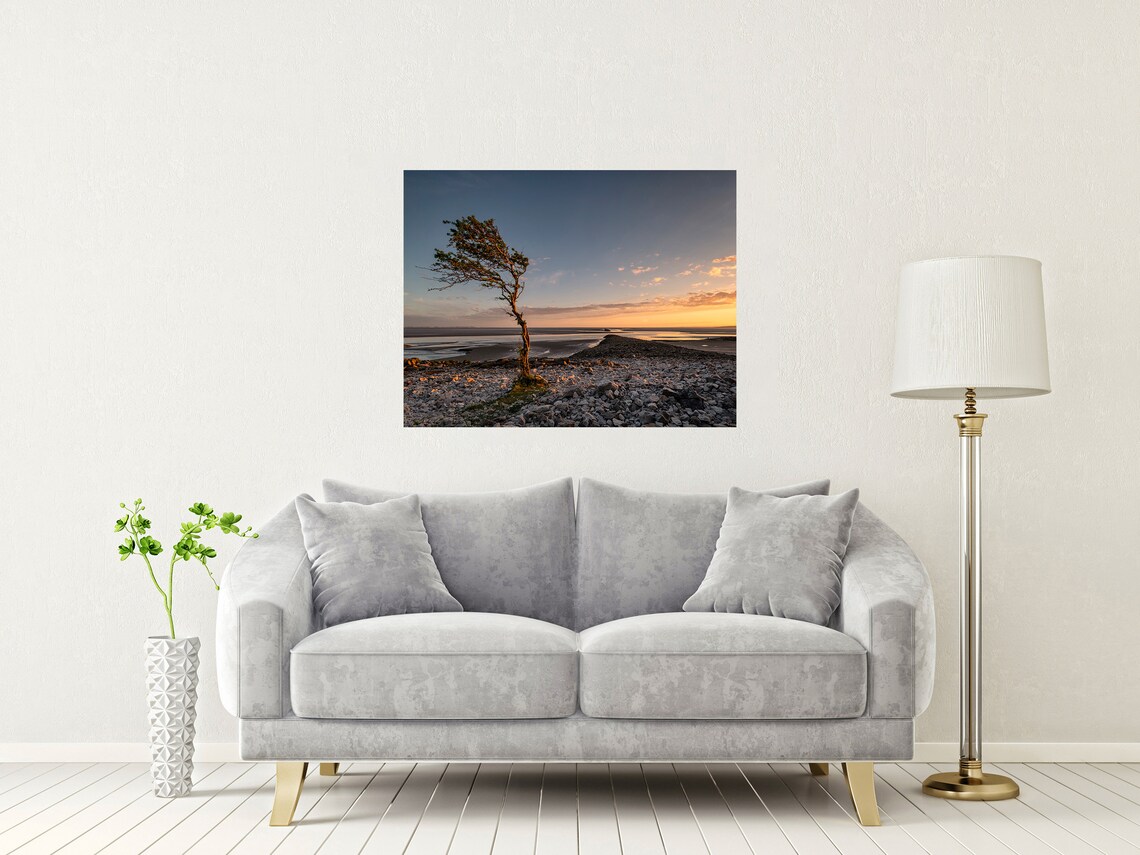 Jenny Browns Point Near Morecambe Lancashire Art Print - Image 2
