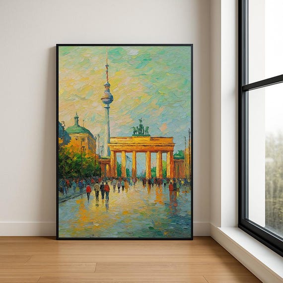 High Resolution Landmark Oil Painting