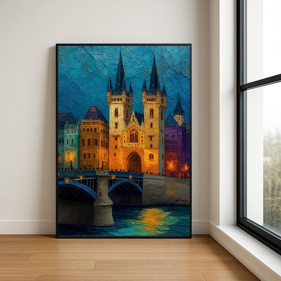 High Resolution Landmark Oil Painting