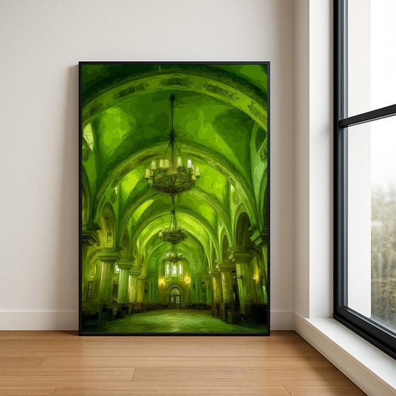 High Resolution Landmark Oil Painting