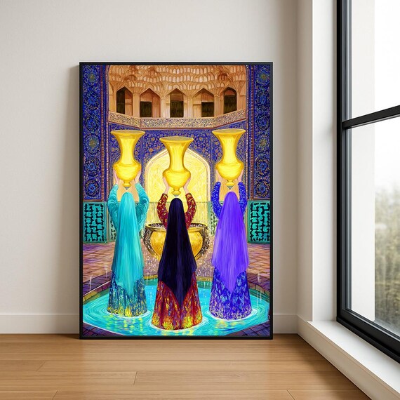 Palestine Art Print Palestinian Wall Collection Middle Eastern Decor Abstract Traditional Designs