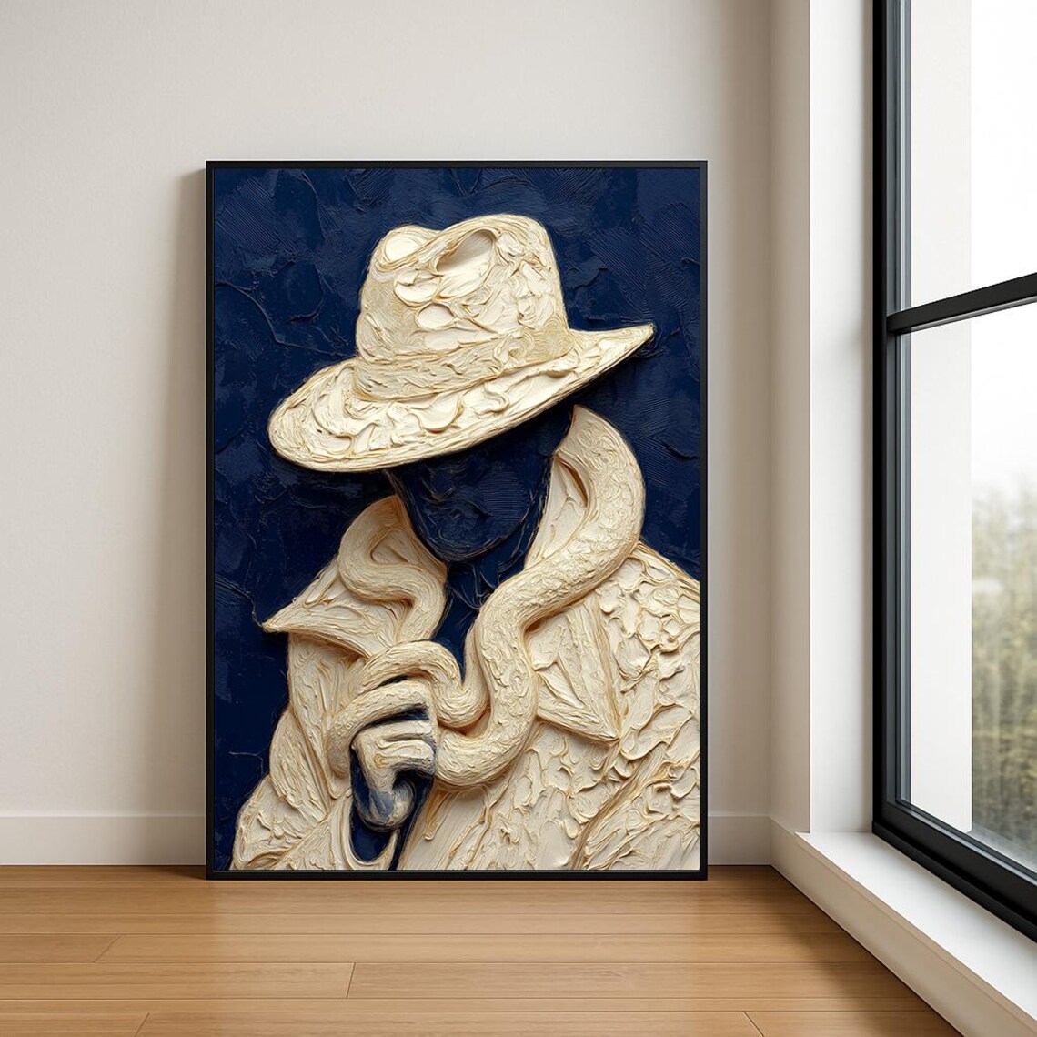 Magician Wall Art Print Abstract Wizard In Mystic Fantasy Painting