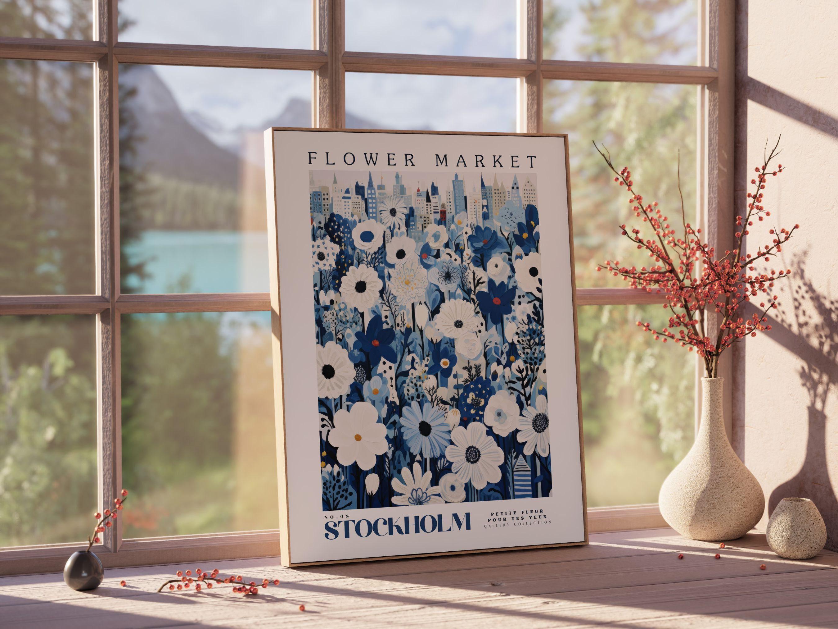 Stockholm Flower Market - Watercolor - Image 2