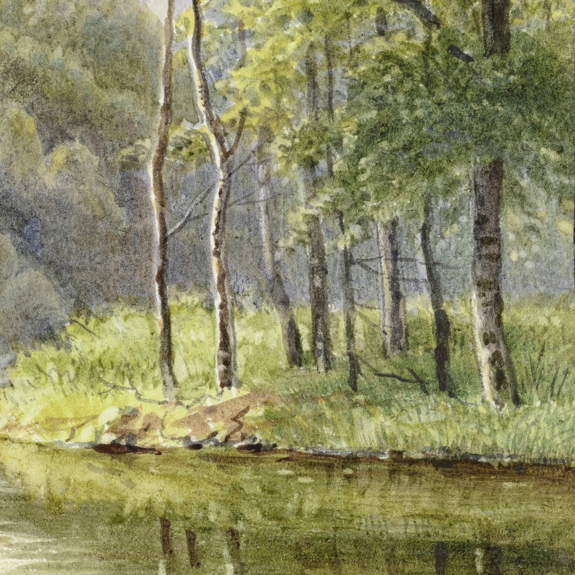 Vintage Frame TV Landscape Painting - Image 2