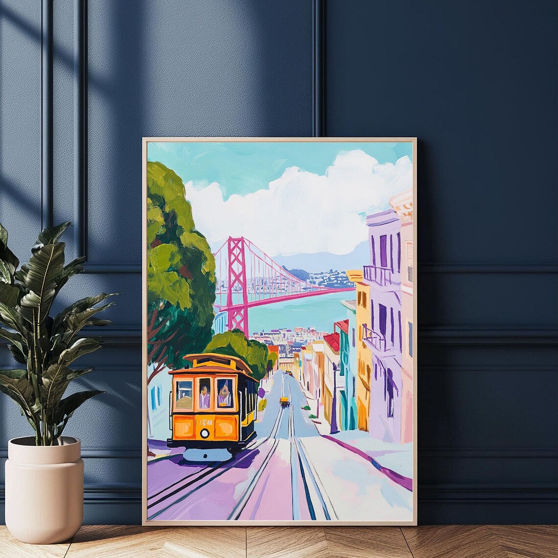 San Francisco, Golden Gate Bridge Cityscape Art Print - Image 5
