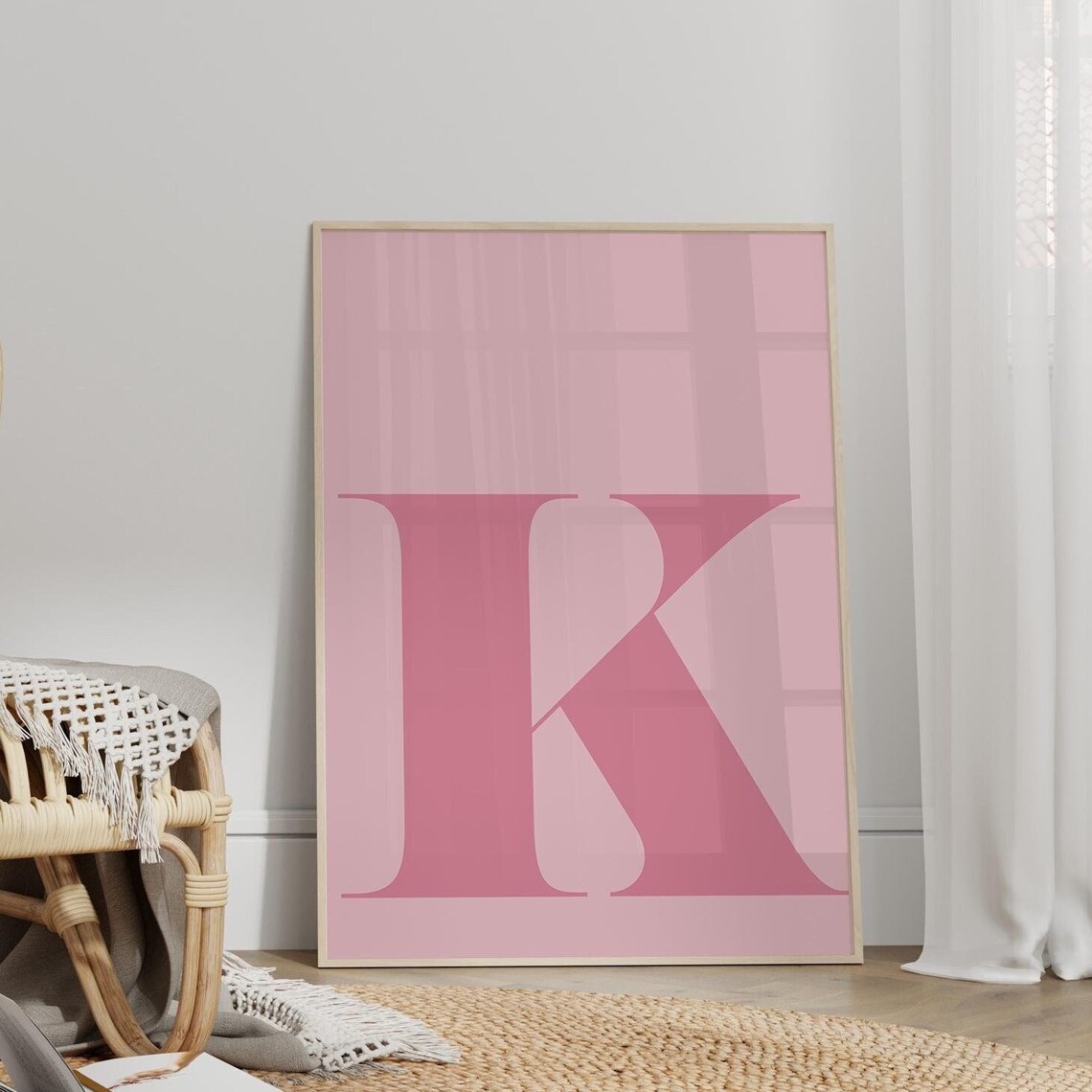 Letter K Poster, Alphabet Art For Nursery