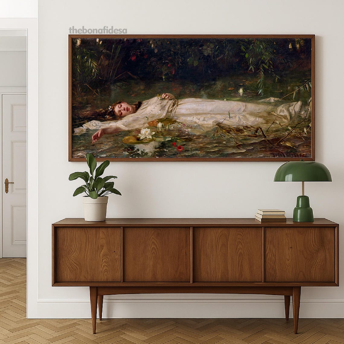 Baroque Woman Portrait Print Eclectic Maximalist Gallery Wall Art