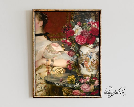 Alter Arteclectic Wall Artvintage Portraitalter Painting Printmoody Decorgallery Setantique Baroque Oil