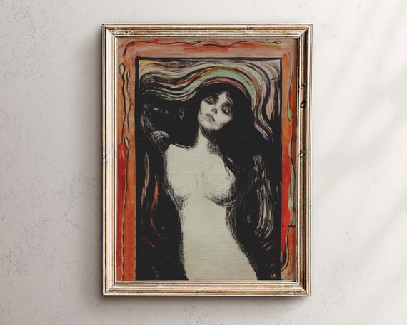 Dark Academia Decor Victorian Pastel Goth Art Prints Girl Wall Whimsical Room Bathroom Industrial Home