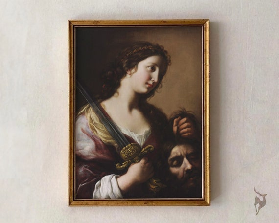 Judith with the Head of Holofernes Baroque Oil Painting Poster