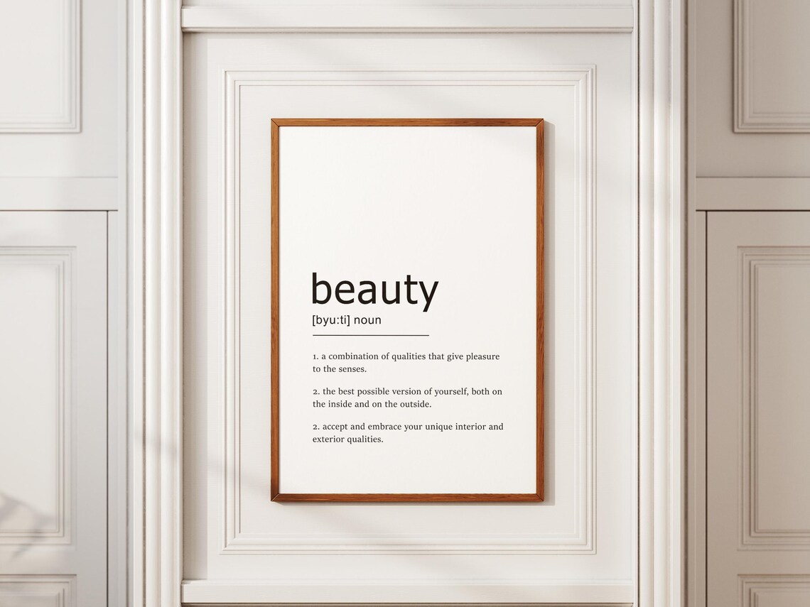 Beauty Definition Best Version Of Yourself Affirmation Art Poster - Image 3