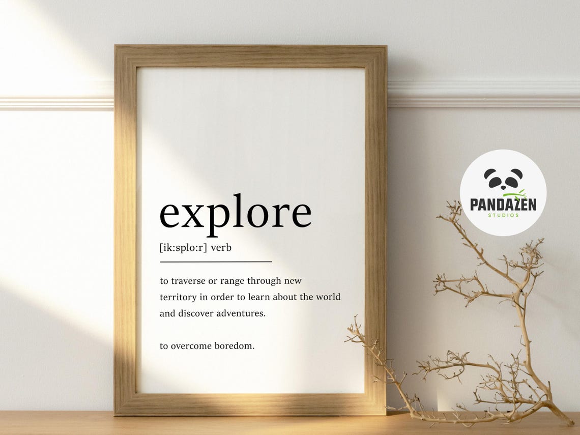 Explore Definition Overcome Boredom New Territory Travel Poster - Image 4