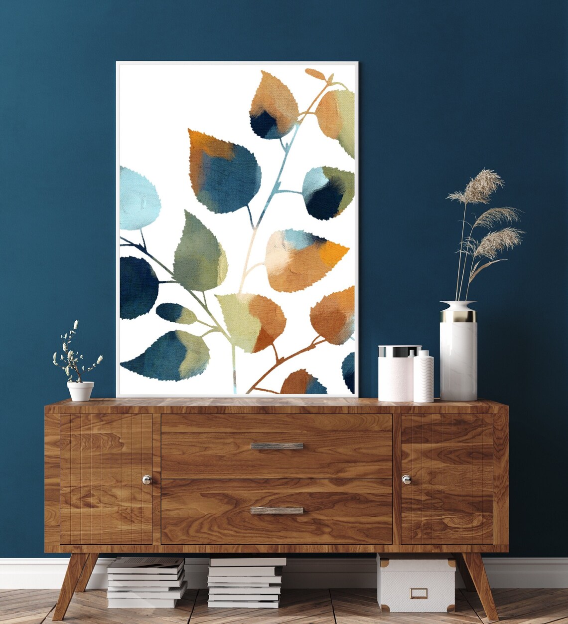 Modern Botanical Leaves, Boho Nature Decor