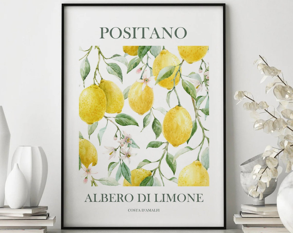 Positano Amalfi Coast Art Poster Italy Art Poster Travel Gift Travel Poster Europe Print Italian Coast Italian Riviera Wall Decor