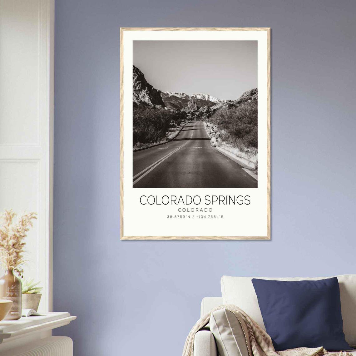 Colorado Springs Colorado Photo Travel Poster Colorado Springs Colorado Travel Print Minimalist Travel Print Ds1 - Image 2