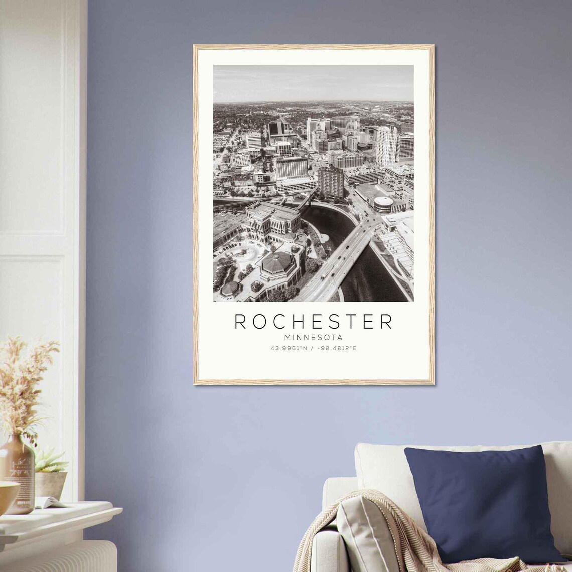 Rochester New York Photo Travel Poster Rochester New York Travel Print Minimalist Travel Print Ds1 - Image 2